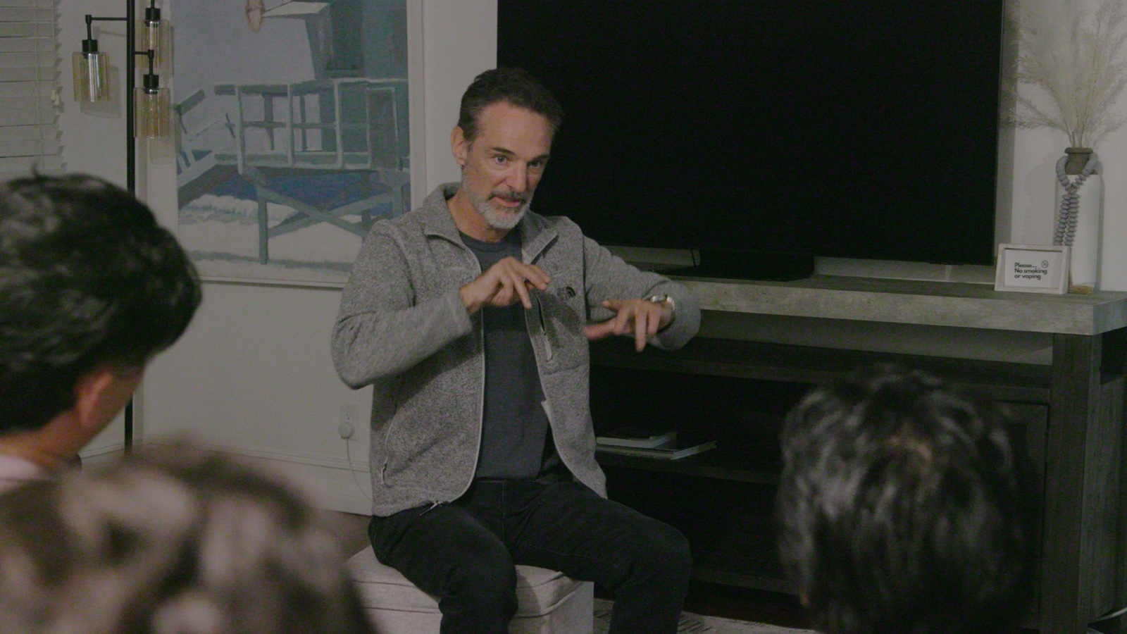 A moment from the residency